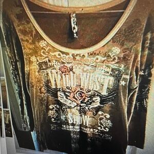 Vanilla Sugar "Wild West Show" brown top M
